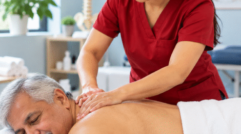 Compassionate Back Massage in Clinic